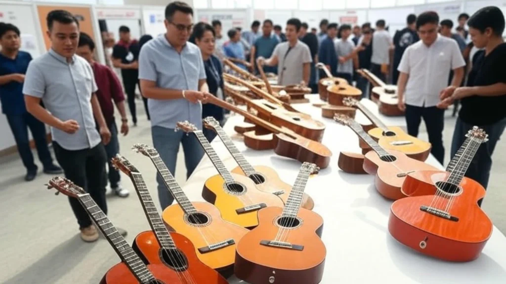 Gitar Buatan Indonesia Bersinar di Pameran Sound Messe Osaka 2025