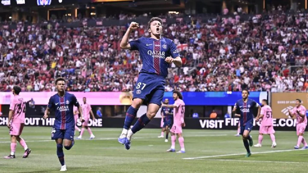 Joao Neves Cetak Dua Gol dalam Kemenangan PSG atas Inter Miami